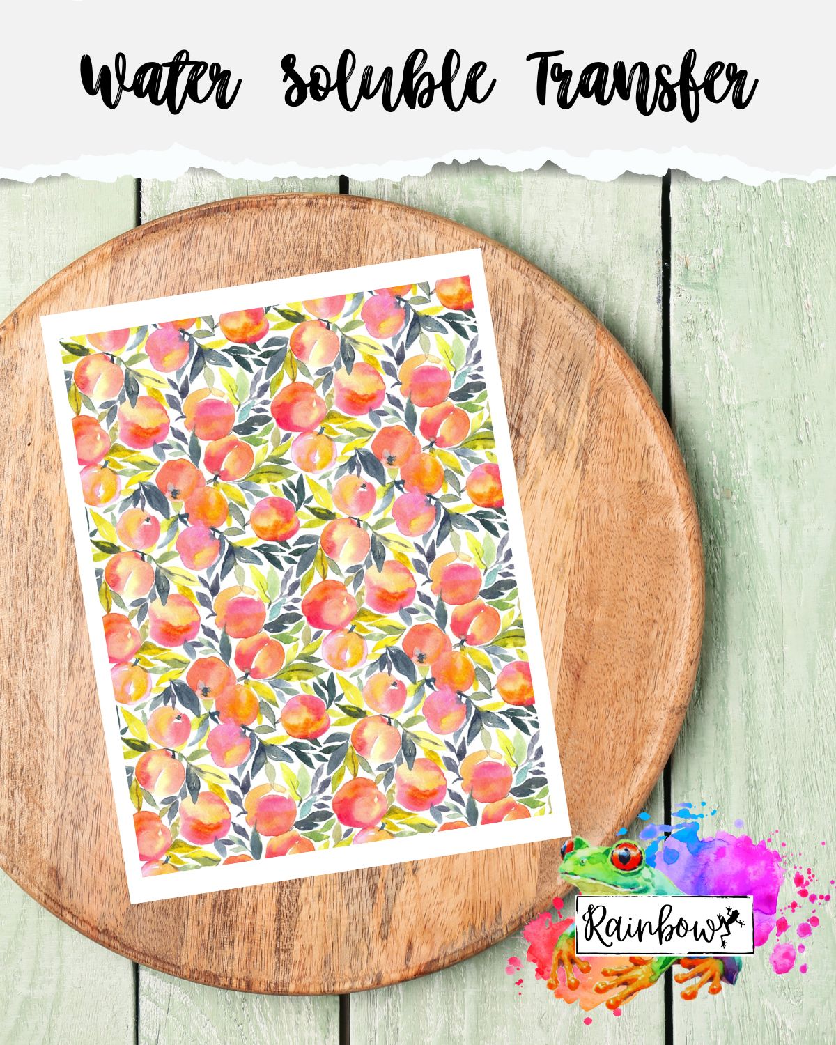 Water Soluble Transfer Paper - Peaches