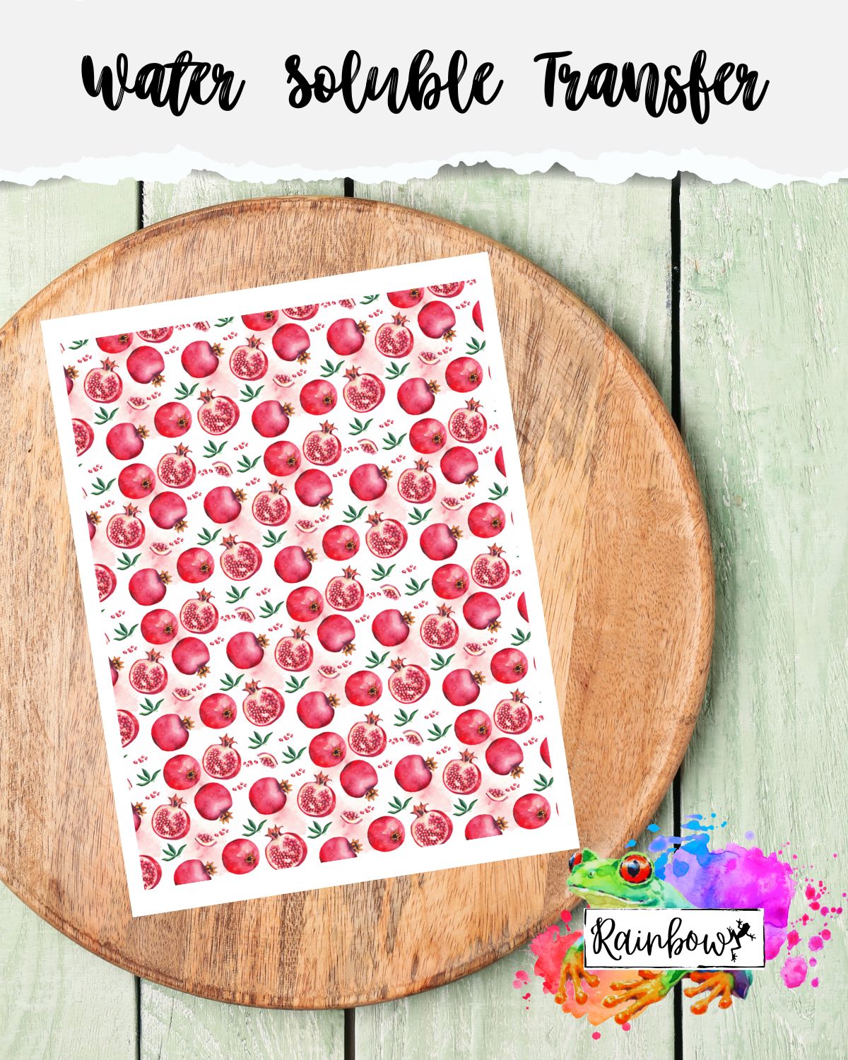 Water Soluble Transfer Paper - Pomegranate