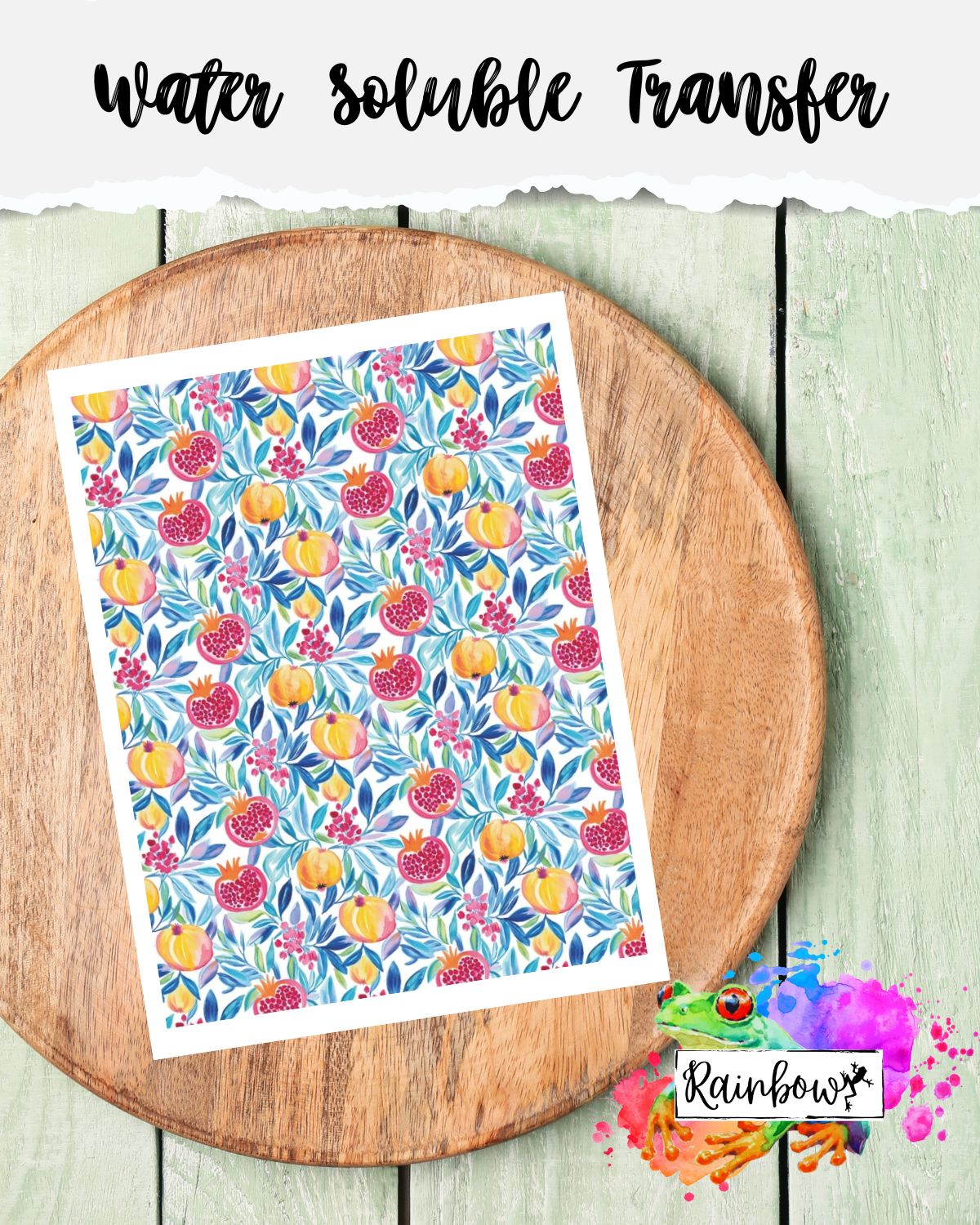 Water Soluble Transfer Paper - Pomegranate #2
