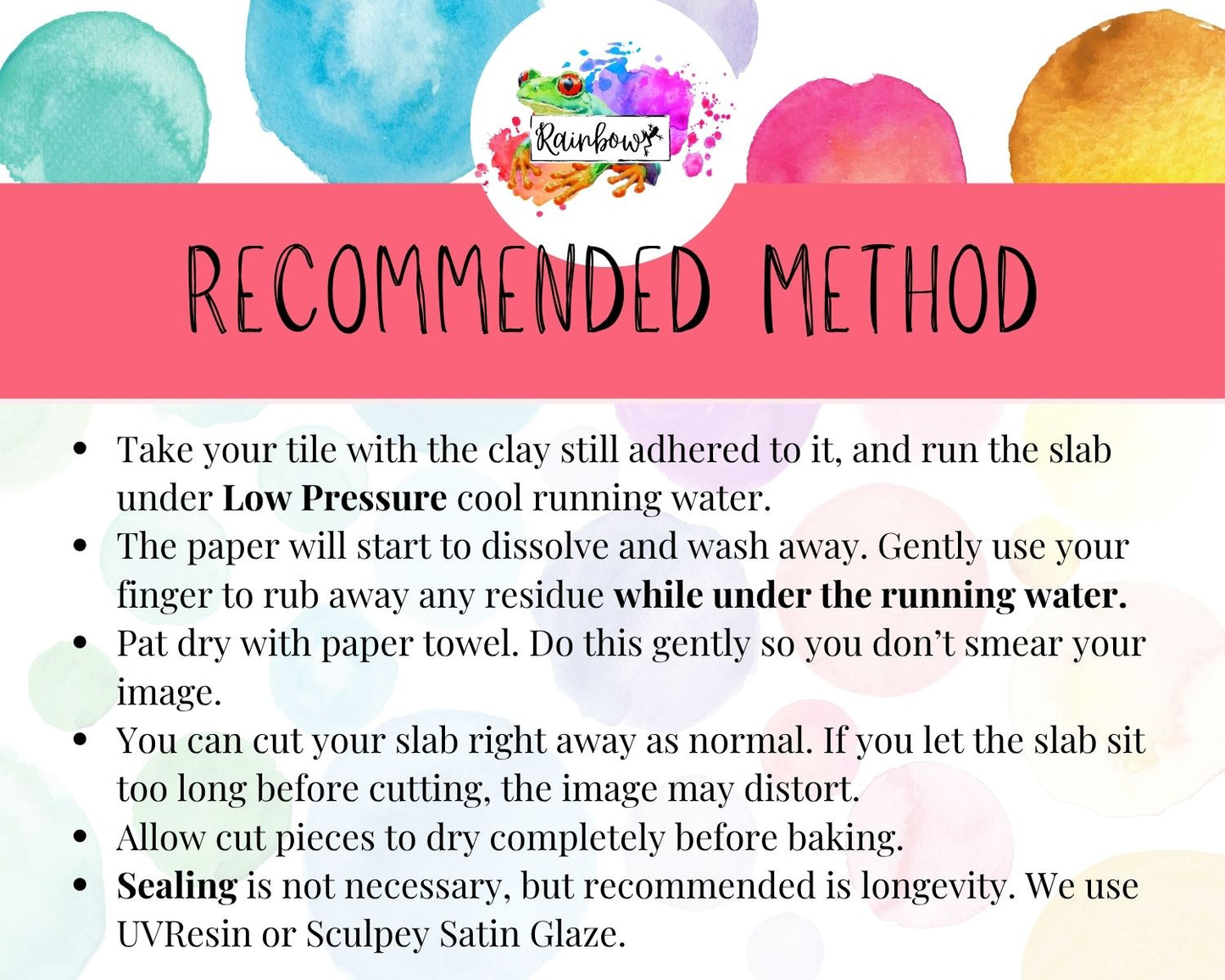 Water Soluble Transfer Paper - Pomegranate #2