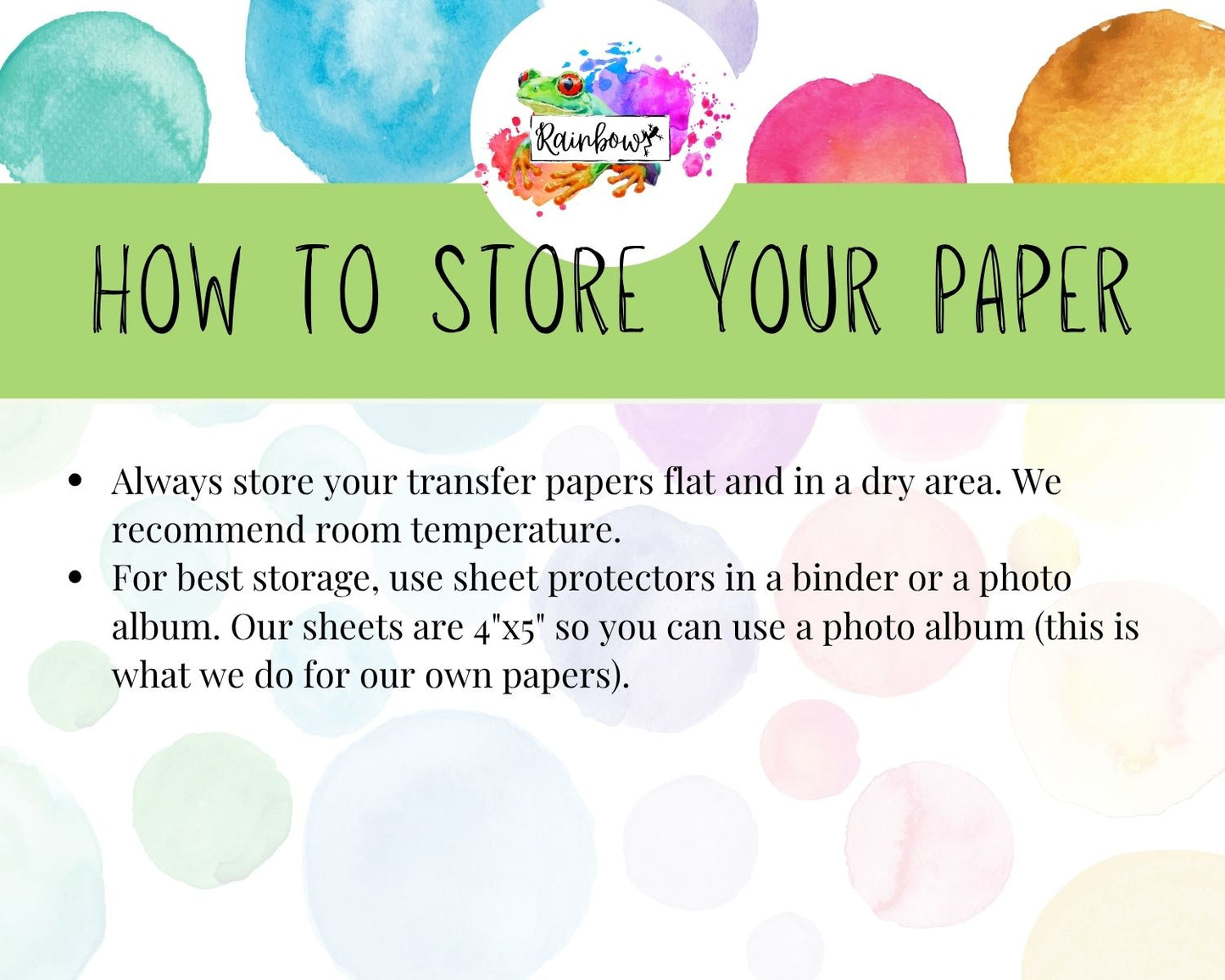 Water Soluble Transfer Paper - Preppy Lemons