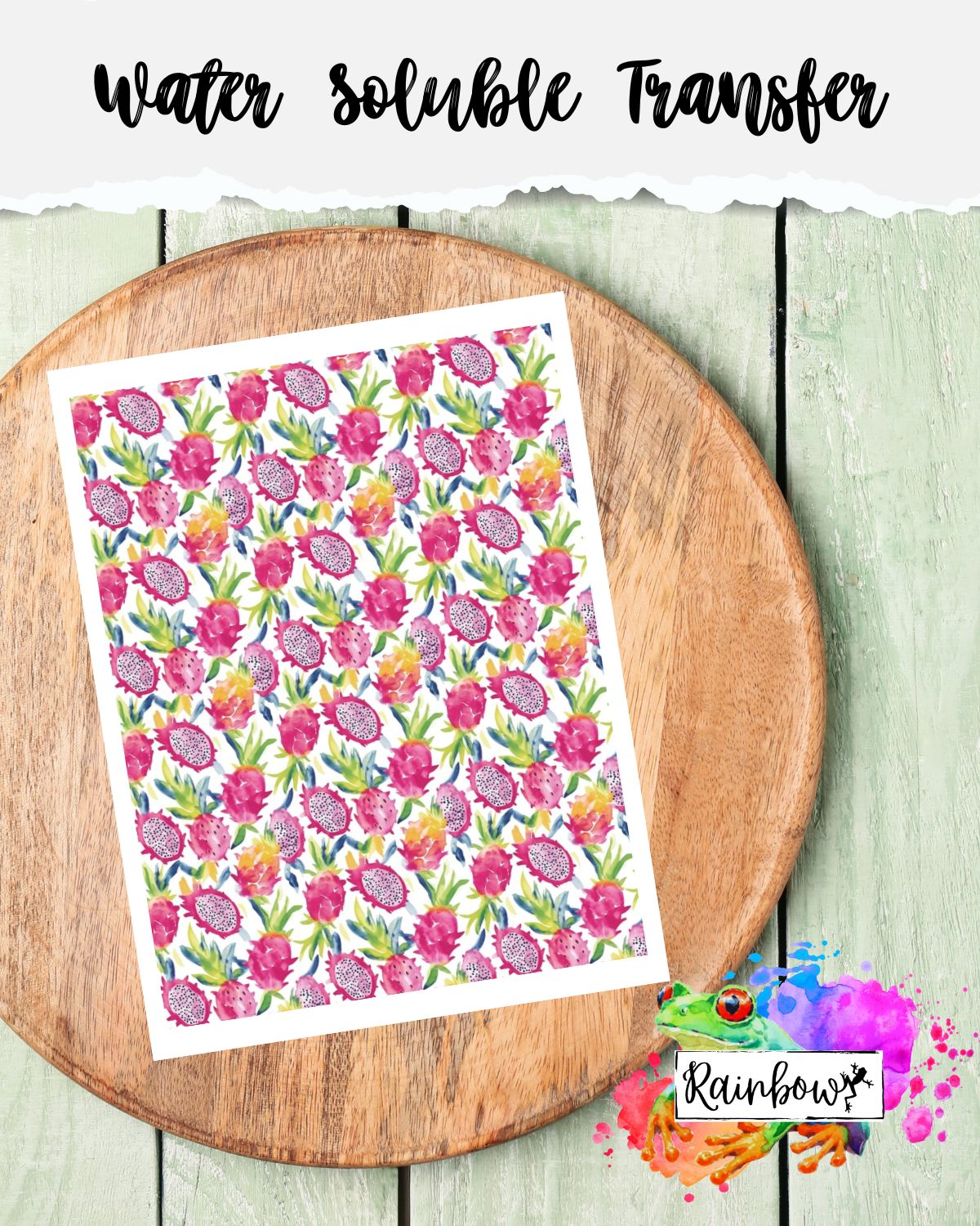 Water Soluble Transfer Paper - Dragonfruit