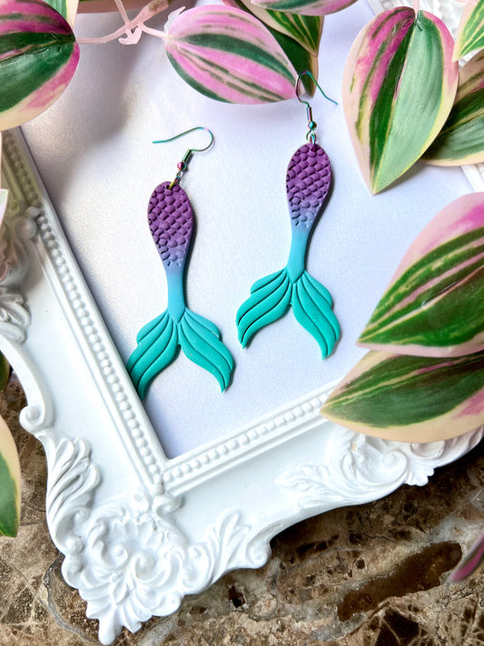 Plum & Turquoise Mermaid Tails