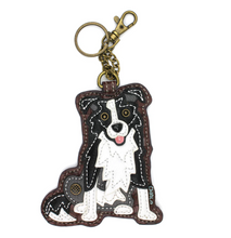 Load image into Gallery viewer, Key Fob/Coin Purse, Border Collie