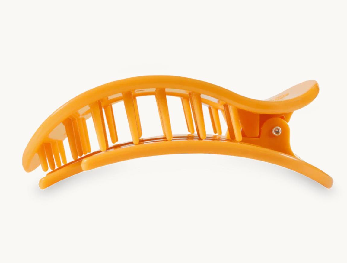 Teleties Round Flat Clips, Mango for it!