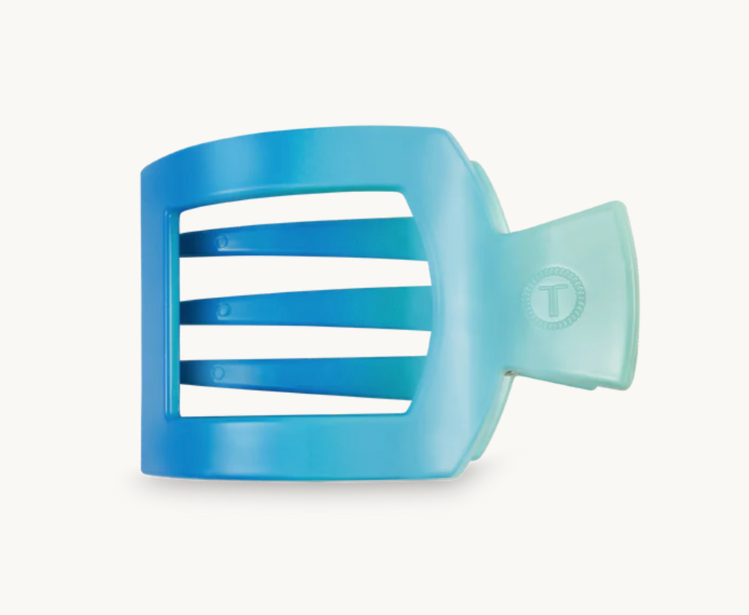 Teleties Square Flat Clips, Poolside