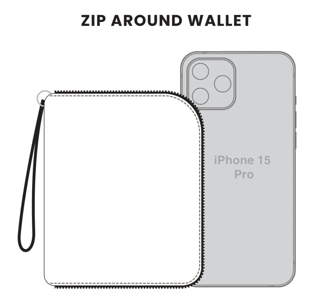 Zip Around Wallet, Cardinal
