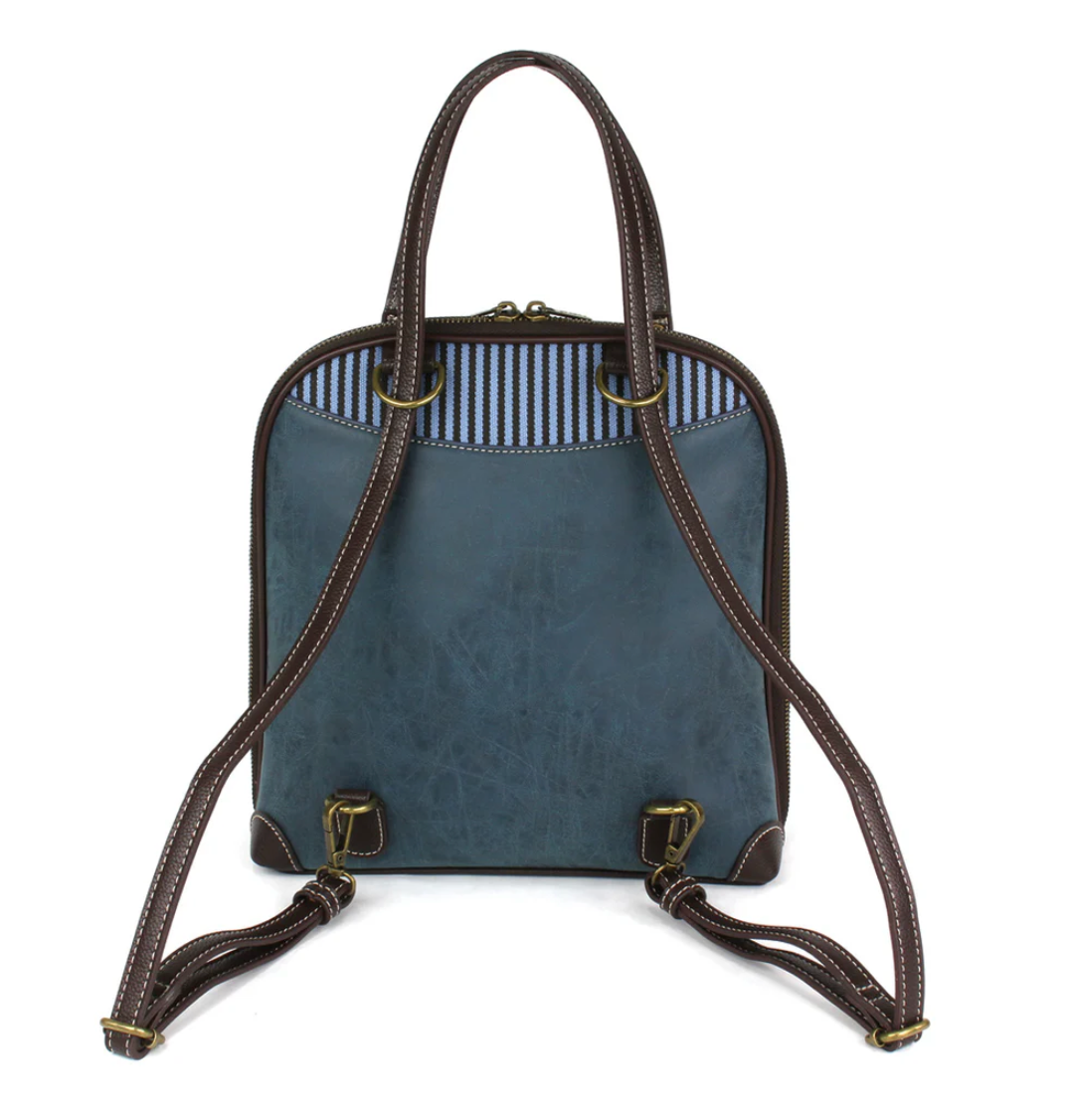Convertible Backpack Purse, Hummingbird