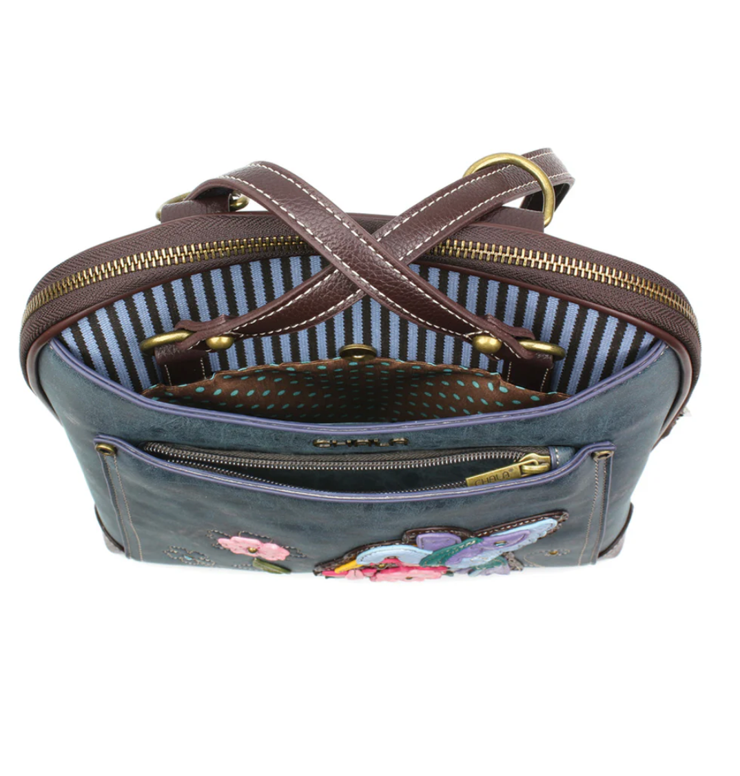Convertible Backpack Purse, Hummingbird