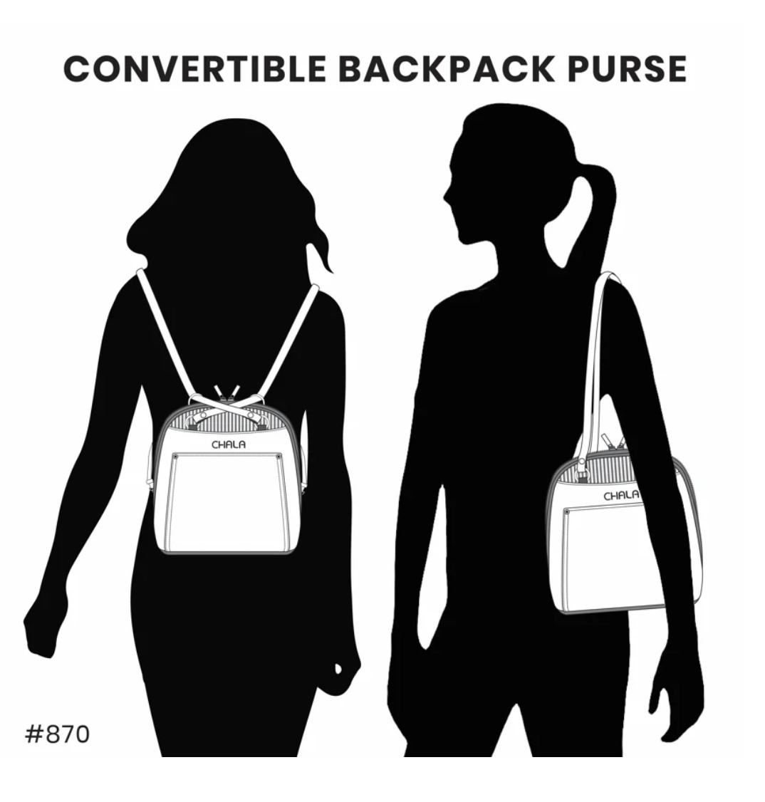 Convertible Backpack Purse, Hummingbird