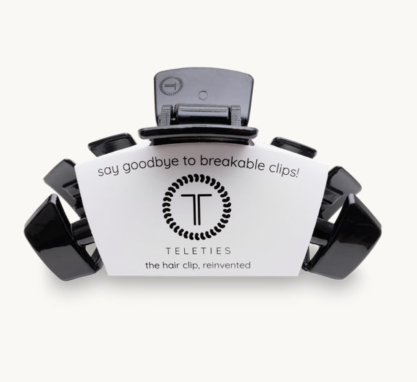 Teleties Hair Clip, Black