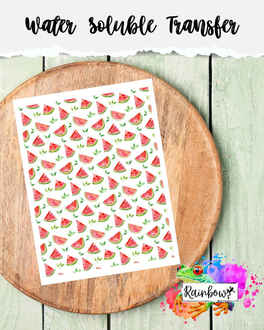 Water Soluble Transfer Paper - Watermelon