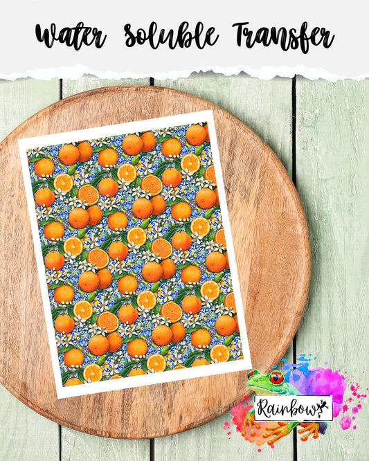 Water Soluble Transfer Paper - Moroccan Oranges