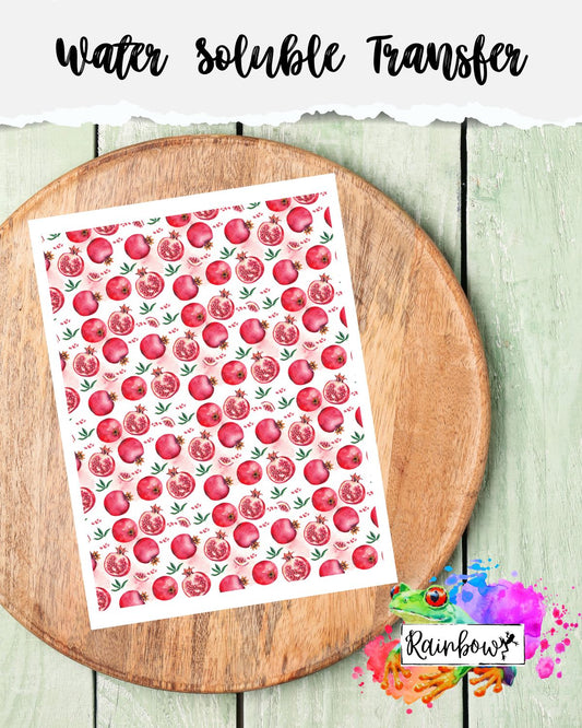 Water Soluble Transfer Paper - Pomegranate