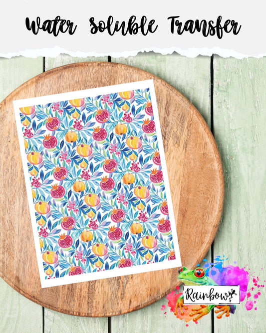 Water Soluble Transfer Paper - Pomegranate #2