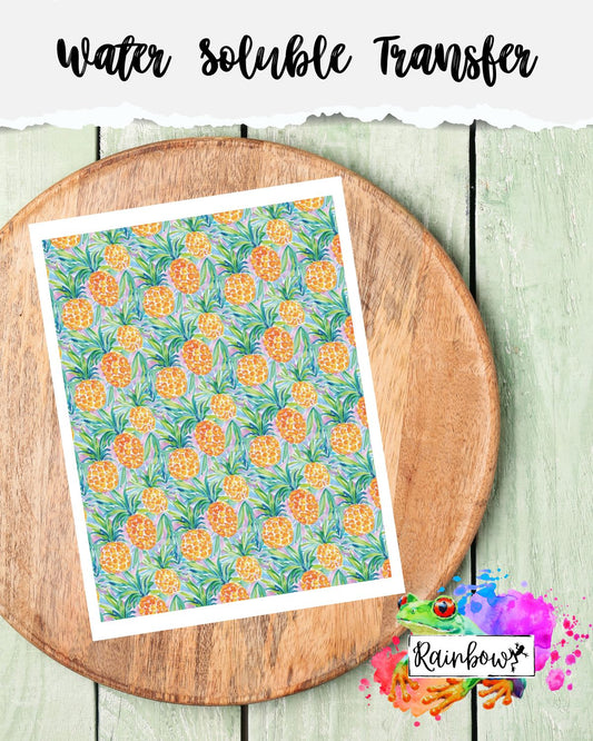Water Soluble Transfer Paper - Pineapples