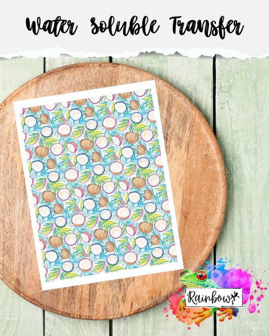 Water Soluble Transfer Paper - Coconuts