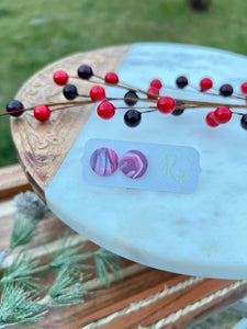 Candy Striped Studs