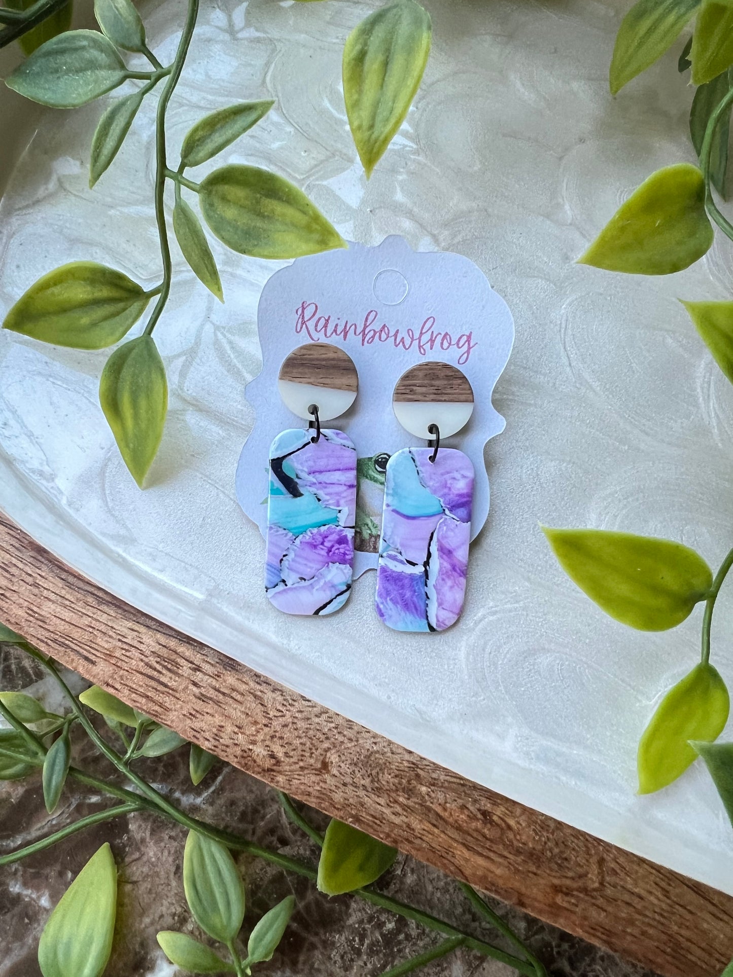 Plum & Teal Watercolor, Ivy
