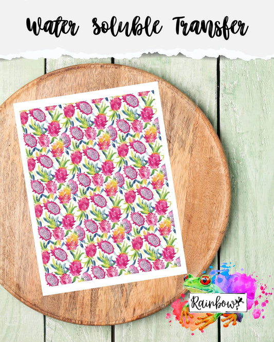 Water Soluble Transfer Paper - Dragonfruit