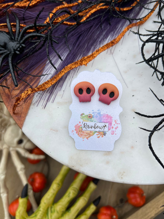Ombre Skull Studs