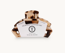 Load image into Gallery viewer, Teleties Open Hair Clip, Blonde Tortoise