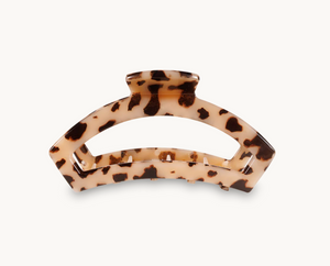 Teleties Open Hair Clip, Blonde Tortoise