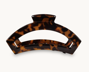 Teleties Open Hair Clip, Tortoise