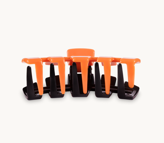 Teleties Hair Clip, Jack-O-Lantern