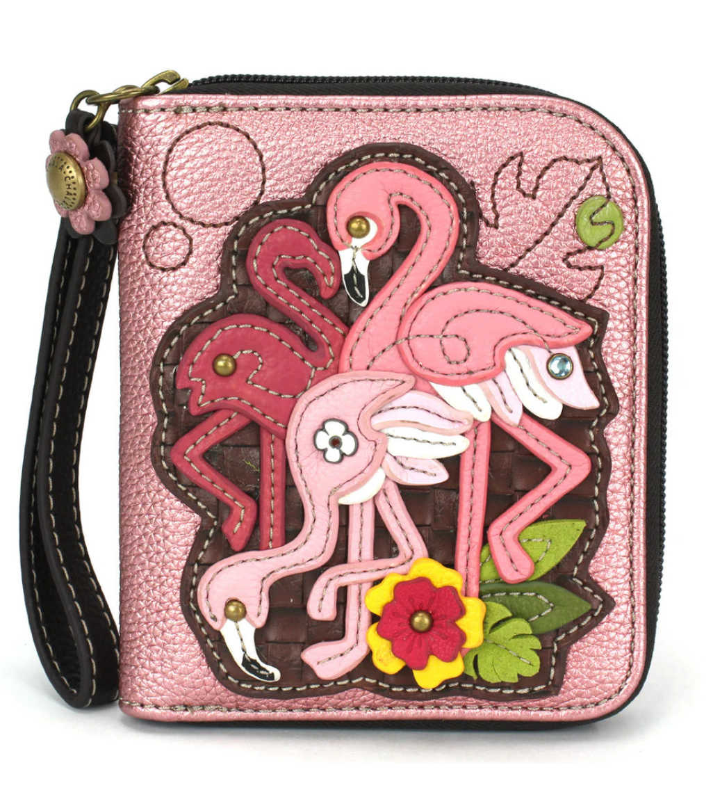 Zip Around Wallet, Flamingo