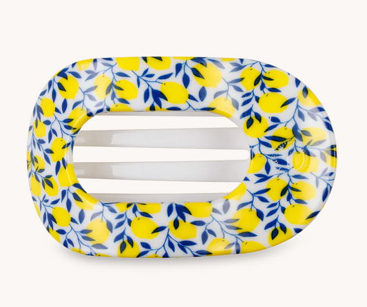 Teleties Round Flat Clips, Limoncello