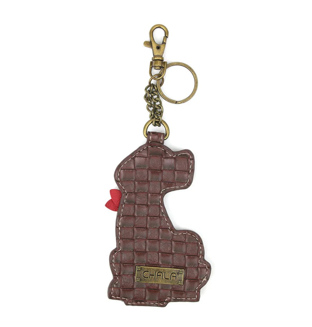 Key Fob/Coin Purse, Yellow Lab