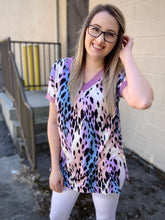 Load image into Gallery viewer, Lovely Lavender Leopard Tunic