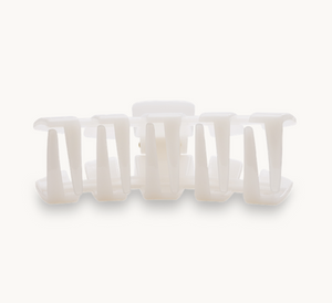 Teleties Hair Clip, Coconut White